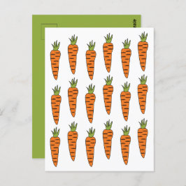 Wortelgroenten Veggie Briefkaart