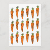 Wortelgroenten Veggie Briefkaart (Voorkant)