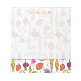 wortelgroenten, wortelwortelwortelen, turnipkunst notitieblok