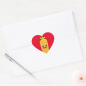 wortelliefde hart sticker (Envelop)
