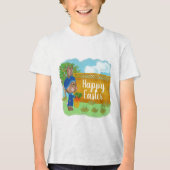 Wortelliefhebber Gezellige Trui Pasen Funny Bunny Tri-Blend Shirt (Voorkant)