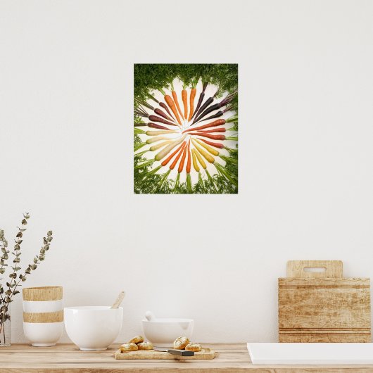 Wortelposter Poster (Keuken)