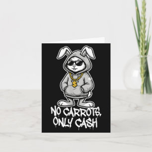 Wortels alleen cash grappige paashaas gangster mem kaart