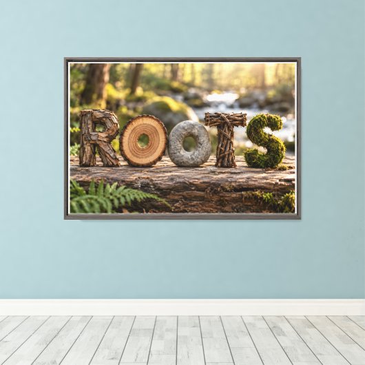 Wortels Canvas Afdruk (Insitu (Houten vloer))
