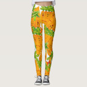 Wortels en erwten leggings (Voorkant)