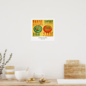 Wortels en erwten poster (Keuken)