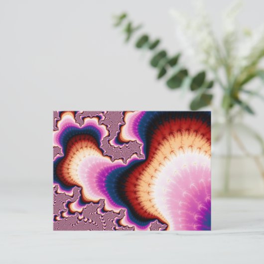 Wortels - Fractal Briefkaart (Staand voorkant)