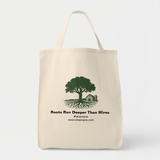 Wortels gaan dieper dan draden tote bag (Voorkant)