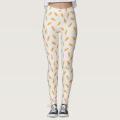 Wortels Groentepatroon Leggings (Voorkant)