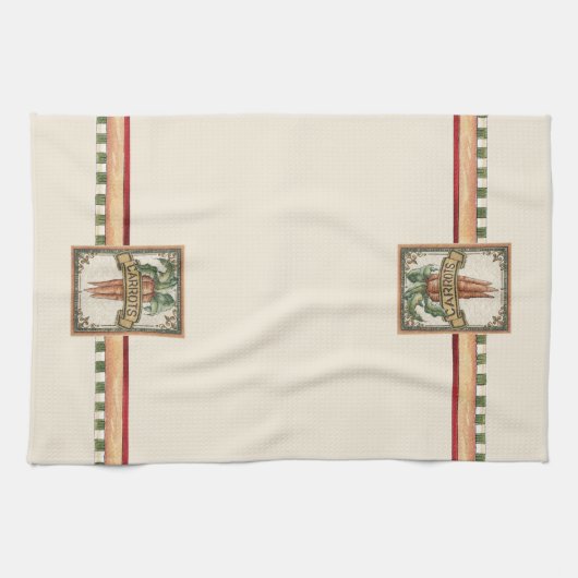 Wortels - keukenhanddoek (Horizontaal)