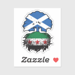 Wortels & Kroon: Schotland–Syrië Boom Sticker