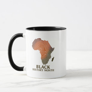 Wortels van Afrika – zwarte geschiedenis tribute Mok