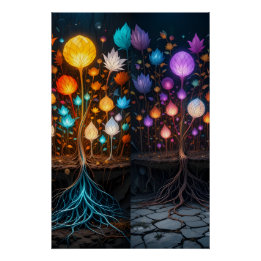 Wortels van de divisie perfect poster