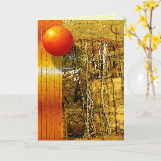 Wortels van goud kaart (Gele Bloem)