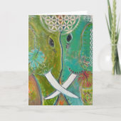 Wortels van Herinnering Olifanten groeten -blank Kaart (Voorkant)