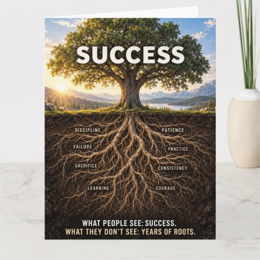 Wortels Van Succes Kaart (Voorkant)