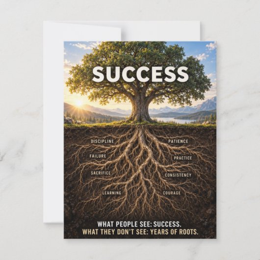 Wortels Van Succes Kaart (Voorkant)
