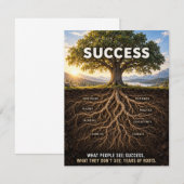 Wortels Van Succes Kaart (Voorkant / Achterkant)