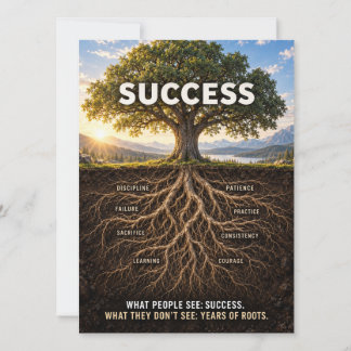 Wortels Van Succes Kaart