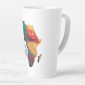 Wortels van veerkracht latte mok (Rechterhoek)