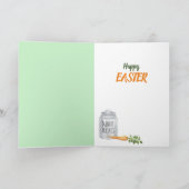 Wortels voor de paashaas feestdagen kaart (Binnen)
