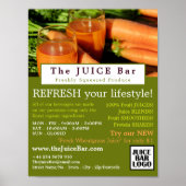 Wortelsap, Juice Bar Adverteren Poster (Voorkant)