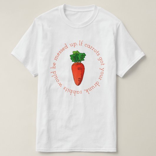 wortelsap t-shirt (Design voorkant)