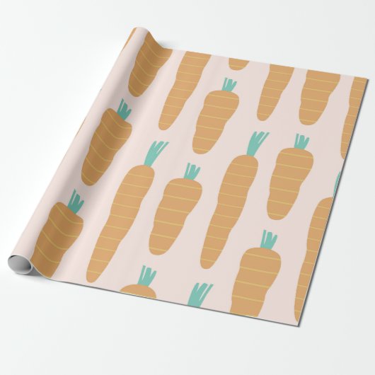 wortelstreeppatroon cadeaupapier (Uitgerold)
