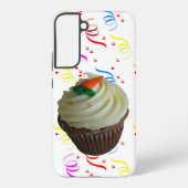 Worteltaart Cupcake & Confetti Samsung Galaxy Hoesje (Achterkant)