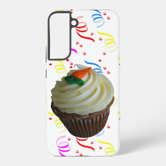 Worteltaart Cupcake & Confetti Samsung Galaxy Hoesje (Achterkant)