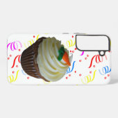Worteltaart Cupcake & Confetti Samsung Galaxy Hoesje (Achterkant horizontaal)