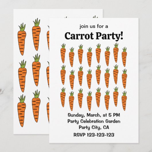 Worteltelgroentetelers brengen voedsel op de markt kaart (Voorkant / Achterkant)