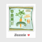 Wortelzaden voor het kweken van groenten sticker (Vel)