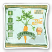 Wortelzaden voor het kweken van groenten sticker (Voorkant)