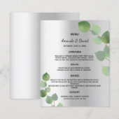 Wortemmenu zilvereucalyptusgrienery (Voorkant / Achterkant)