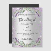 Wortende luxe magnetische uitnodiging (Voorkant / Achterkant)