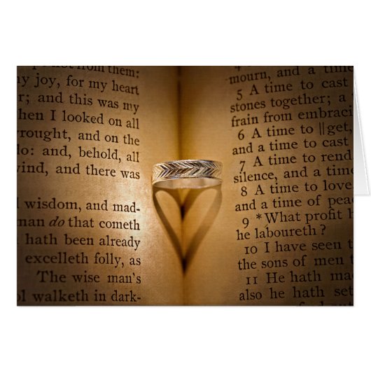 Wortende schaduw van het Hart van de Ring op Bijbe (Voorkant Horizontaal)