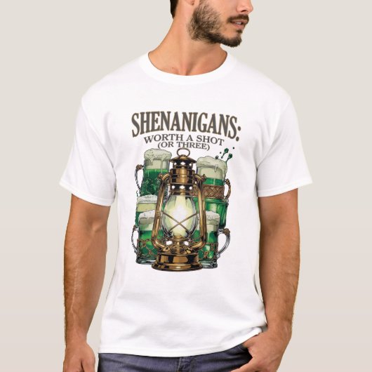 Worth a Shot Lantern Toast Grafische T-shirt (Voorkant)
