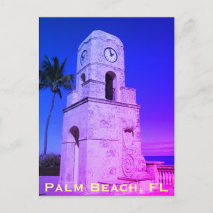 Worth Avenue Clock Tower - Palm Beach, FL Briefkaart
