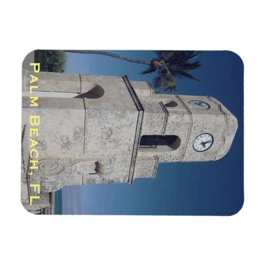 Worth Avenue Clock Tower - Palm Beach, FL Magneet (Horizontaal)