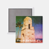 Worth Avenue Clock Tower - Palm Beach, FL Magneet (Voorkant / Achterkant)