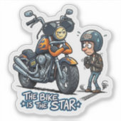 Worth Every Penny Biker Art Sticker (Voorkant)