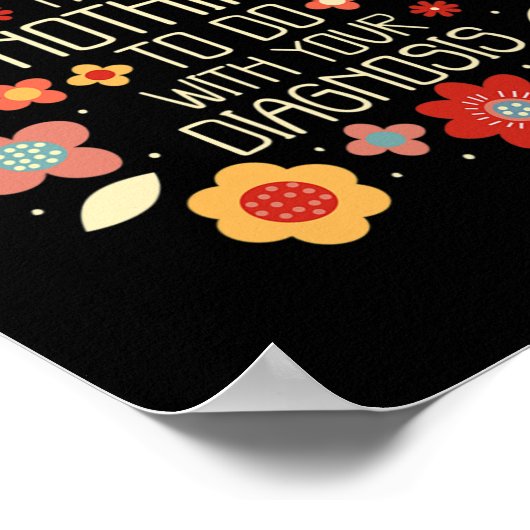 Worth heeft niets te maken met je diagnose poster (Hoek)