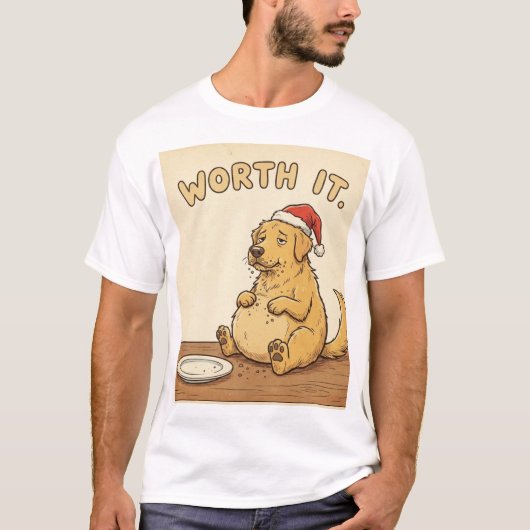 Worth It – Holiday Treat Overload Dog Tee T-shirt (Voorkant)