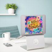 Worth It Quote Harten en Bloemen Bloemen Sticker (Laptop op bureau)