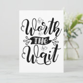 Worth the Wait Bodysuit, waard de wait Aankondiging (Staand voorkant)