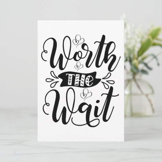 Worth the Wait Bodysuit, waard de wait Aankondiging (Staand voorkant)