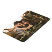 Worth the Wait Wedding Photo Script Modern Magneet (Linkerzijde)