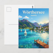 Wörthersee Oostenrijk Briefkaart (Voorkant / Achterkant)
