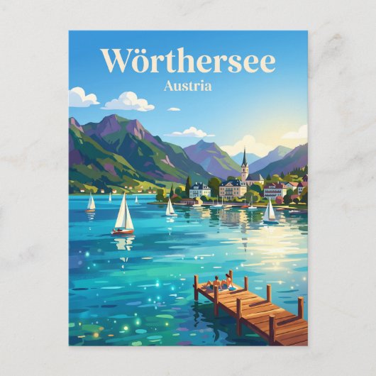 Wörthersee Oostenrijk Briefkaart (Voorkant)
